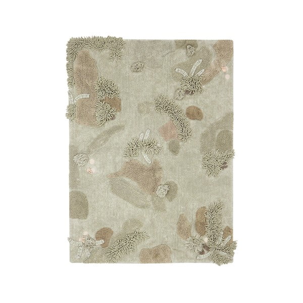 Covor de joacă pentru copii bej din bumbac 120x160 cm Mushroom Forest – Lorena Canals