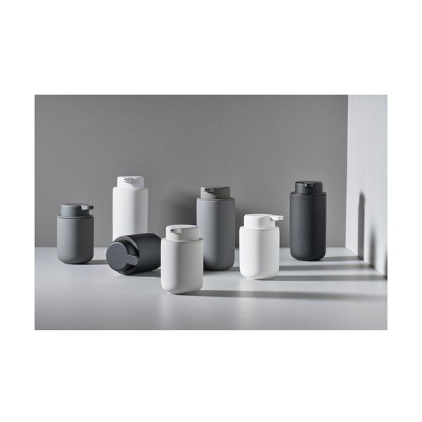 Dozator de săpun lichid negru de perete din gresie ceramică 450 ml Ume – Zone-image-1