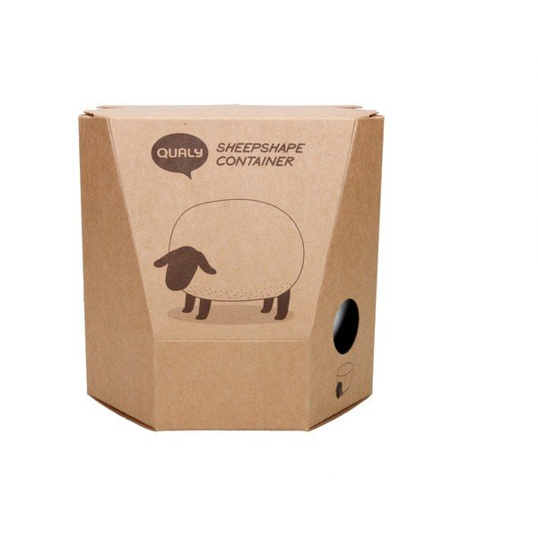 Cutie multifuncțională în formă de oaie Qualy&CO Sheepshape Container, transparent-image-3