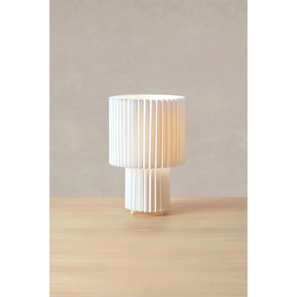 Veioză albă cu abajur textil (înălțime 32 cm) Catis – Markslöjd-image-1