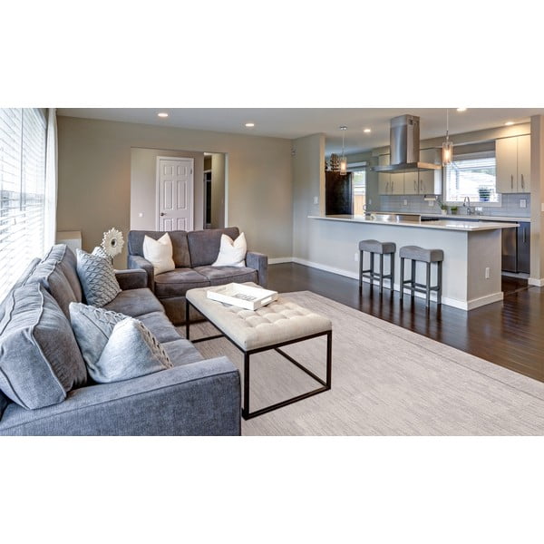 Covor bej din lână 200x300 cm Linea – Agnella-image-1