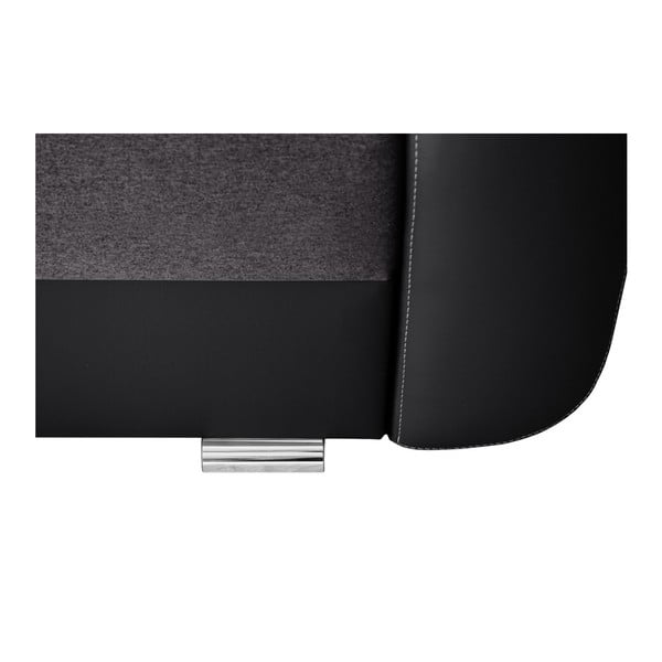 Canapea cu șezlong partea dreaptă Interieur De Famille Paris Destin, gri - negru-image-3