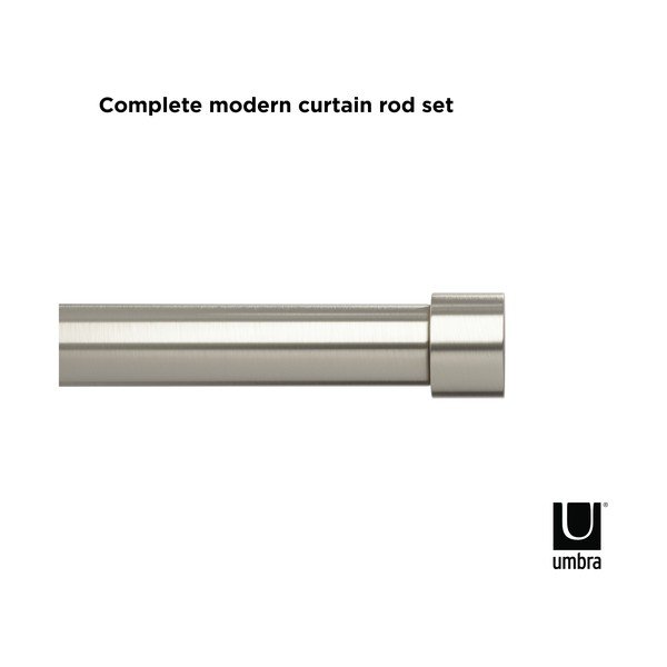 Galerie de perdea extensibilă 168-305 cm din oțel Cappa – Umbra-image-4