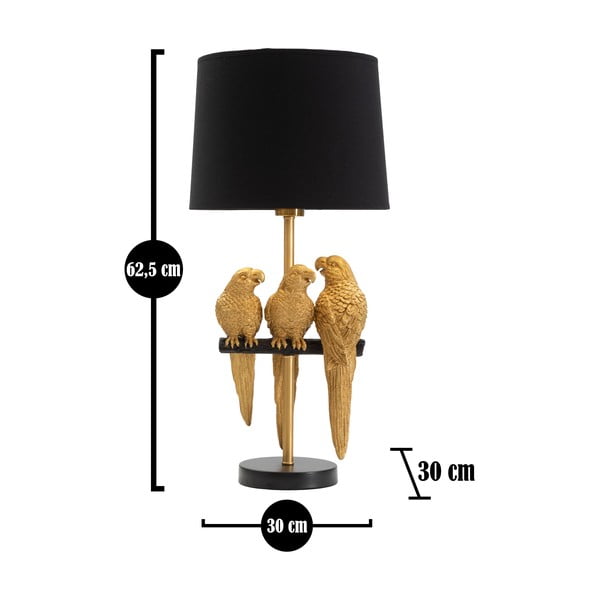 Veioză Mauro Ferretti Parrots, negru-image-2