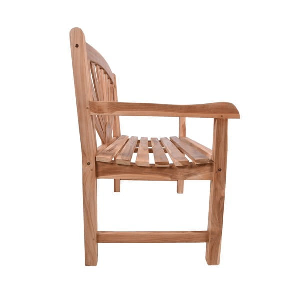 Bancă de grădină în culoare naturală din lemn masiv Marisa – Garden Pleasure-image-1