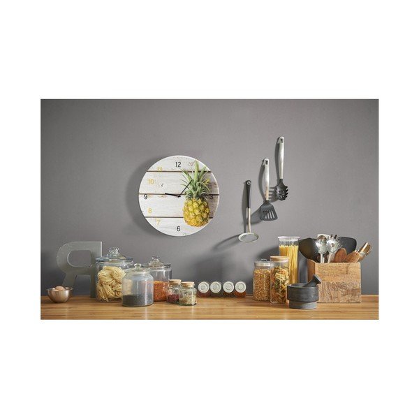 Ceas de perete Styler Glassclock Pineapple, ⌀ 30 cm-image-1