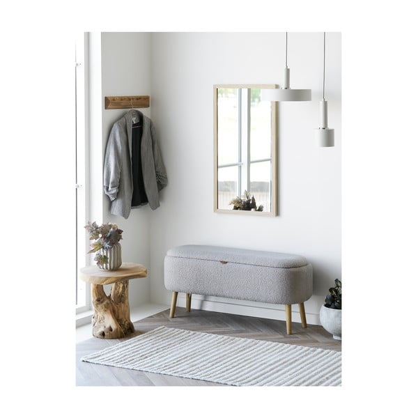 Cuier de perete în culoare naturală din lemn de stejar 50 cm Barco – House Nordic-image-3