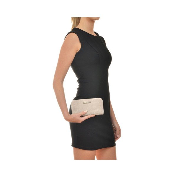 Portofel din piele, Mangotti Bags Rosso, bej-image-1
