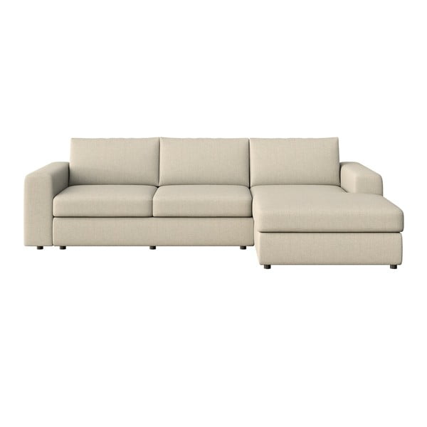 Colțar bej (cu colț pe partea dreaptă, cu șezlong) Baga – Rodier