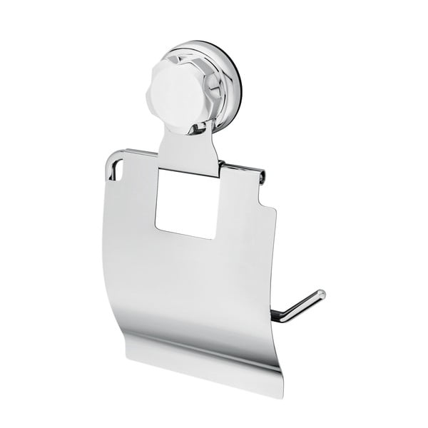 Suport pentru hârtie igienică argintiu autoadeziv din metal Bestlock Bath – Compactor-image-3