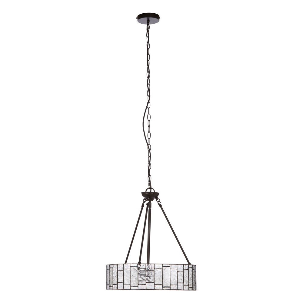 Lustră din metal cu abajur din sticlă ø 46 cm Waldorf – Premier Housewares