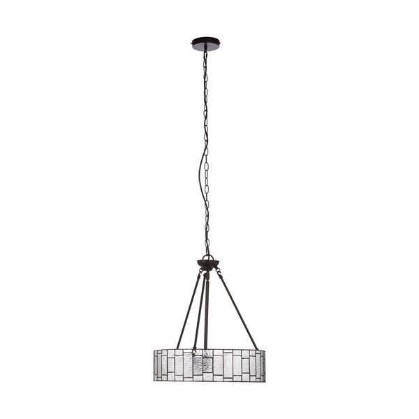 Lustră din metal cu abajur din sticlă ø 46 cm Waldorf – Premier Housewares
