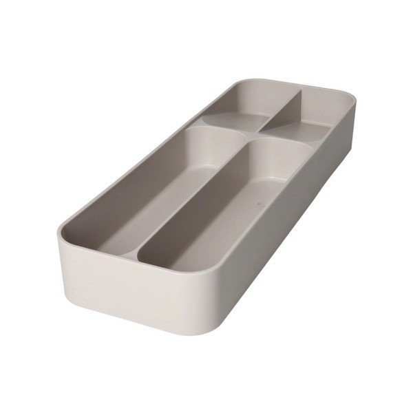 Organizator de tacâmuri gri din plastic 13,5 x 39 cm – Brandani