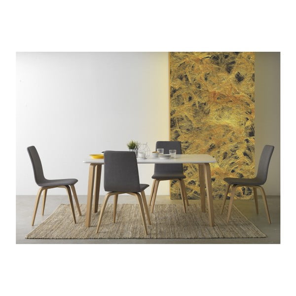 Set 4 scaune căptușite din lemn Geese-image-1