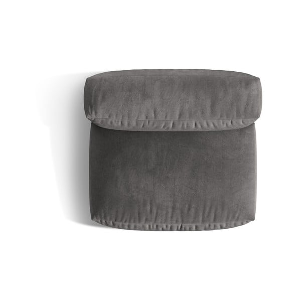 Modul pentru canapea modulară gri cu tapițerie din catifea (de mijloc) Martina – Micadoni -image-3