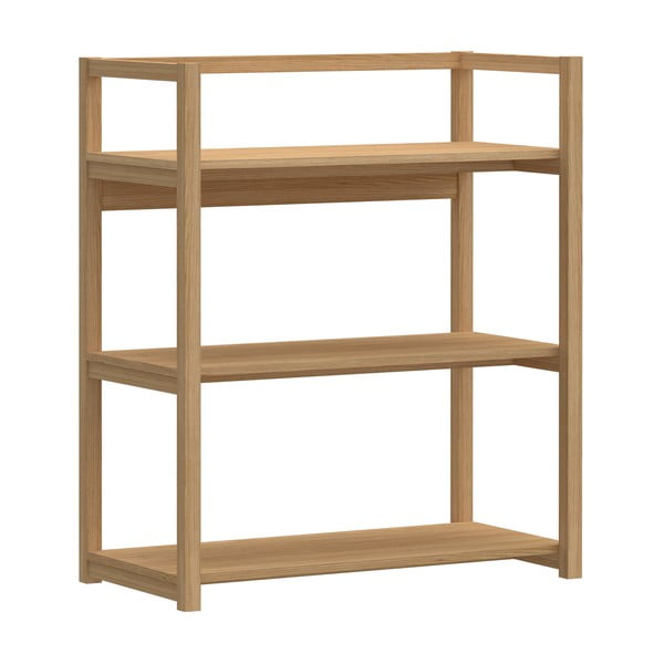 Bibliotecă în culoare naturală cu aspect de lemn de stejar 80x93x40 cm Ludza – Actona-image-2