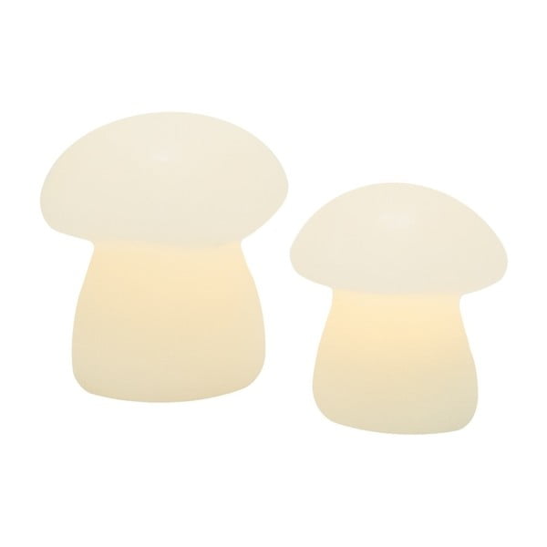 Decorațiune luminoasă de Crăciun albă 2 buc. ø 9 cm Elvina – Sirius