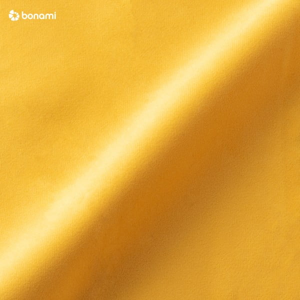 Fotoliu cu tapițerie din catifea Mazzini Sofas Sardaigne, galben-image-1