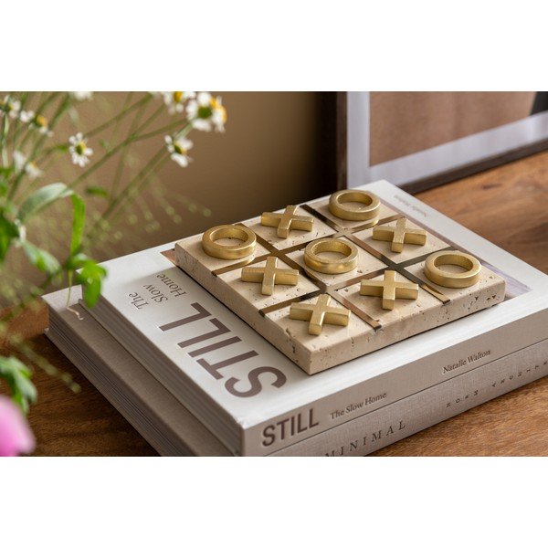 Decorațiune mică din piatră Tic Tac Toe – PT LIVING-image-1