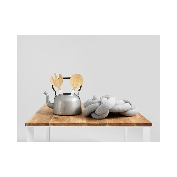 Masă de cafea cu blat din lemn de stejar Custom Form Skaden, structură albă-image-2