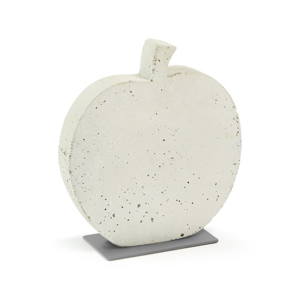 Decorațiune din ciment La Forma Sens Apple, 28 x 30 cm, alb