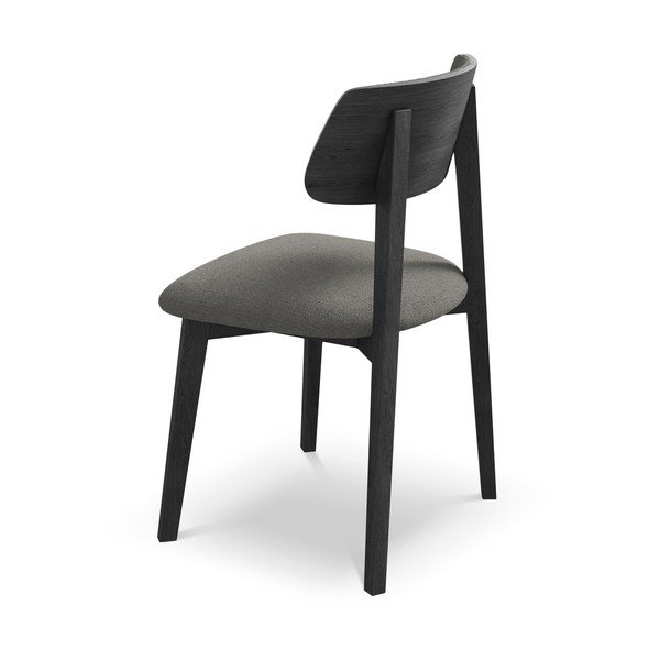 Scaun de dining gri din lemn masiv Niu – Makamii-image-3