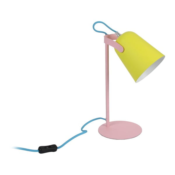 Lampă de birou Le Studio Mezzo, galben - roz