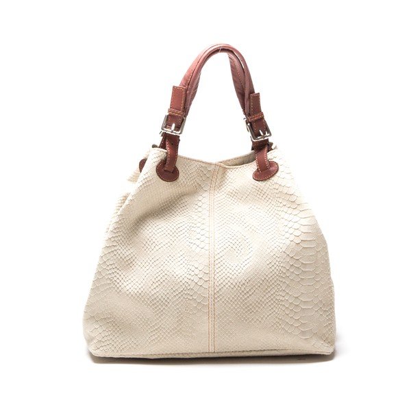 Poșetă Python Beige-image-1