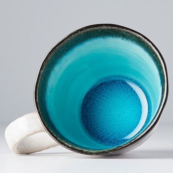 Cană din ceramică MIJ, 250 ml, albastru-alb-image-3