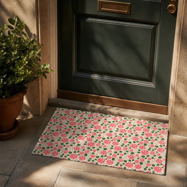 Covoraș de intrare 40x70 cm Hydrangea – Artsy Doormats-image-3