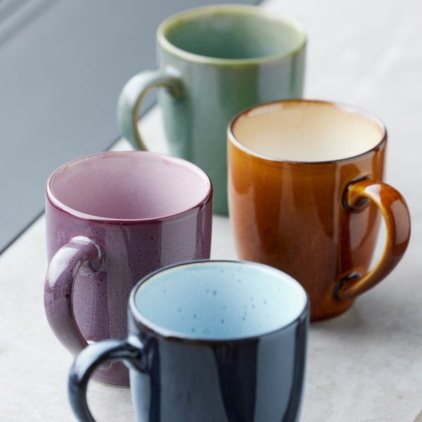 Cană neagră/chihlimbar din ceramică 300 ml Black/Amber – Bitz-image-4