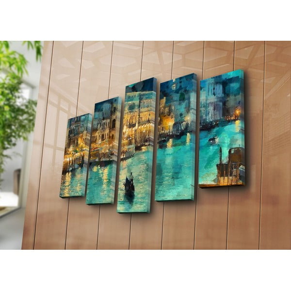 Tablou din 5 piese Venice – Wallity-image-3