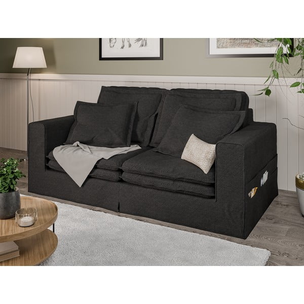 Canapea neagră 196 cm Nora – Ropez-image-3