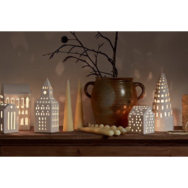 Sfeșnic pentru lumânări pastilă din ceramică Urbania Lighthouse Church Tower – Kähler Design-image-3