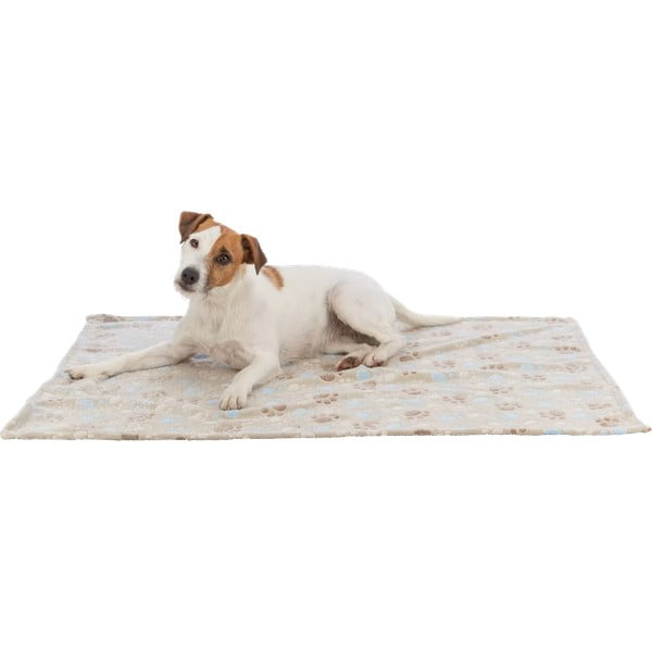 Pătură bej pentru câini din polar/fleece 75x50 cm Trixie Laslo – Plaček Pet Products-image-1