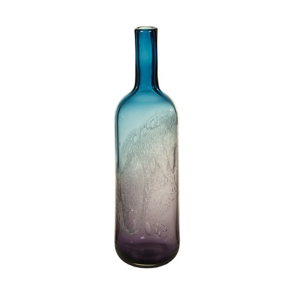 Vază decorativă din cristal Santiago Pons Hue, înălțime 44 cm, albastru