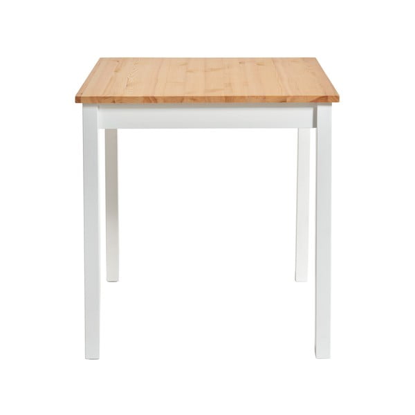 Masă dining din lemn de pin Bonami Essentials Sydney, 70 x 70 cm, natural-alb-image-2