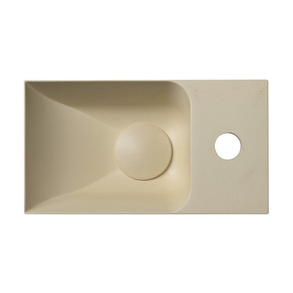 Chiuvetă mică pentru WC crem din beton 31x17 cm Piccolino – Sapho-image-2