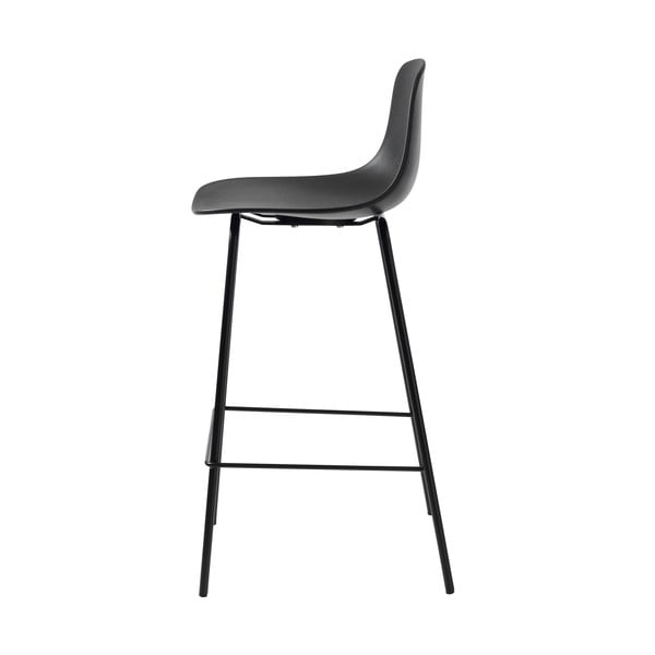 Scaun de bar negru din plastic (înălțime șezut 67,5 cm) Whitby – Unique Furniture-image-3