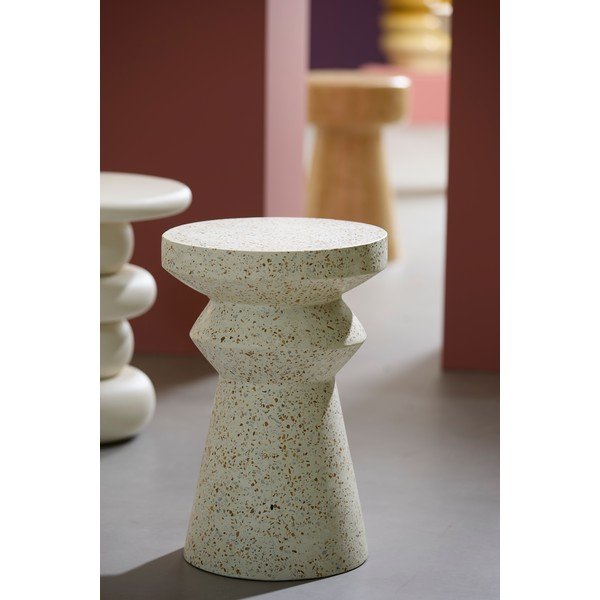 Măsuță auxiliară rotundă din ciment terrazzo ø 32 cm Sella – Light & Living-image-1