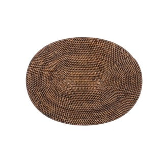 Suport din ratan pentru farfurie Tiseco Home Studio, 30 x 40 cm, maro