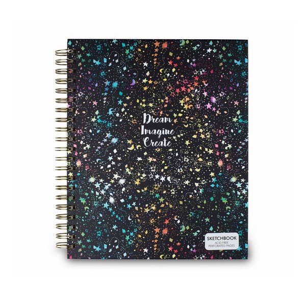 Caiet Tri-Coastal Design Dreams, 96 file, negru