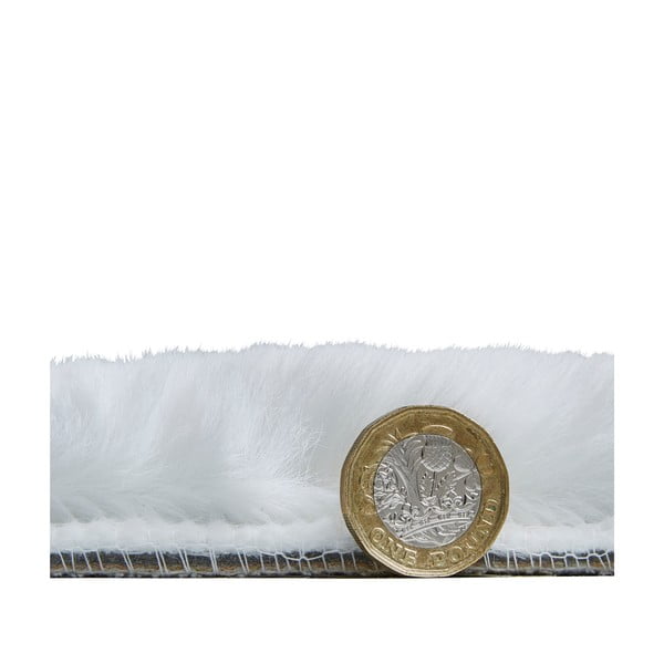 Covor Think Rugs Teddy, 60 x 120 cm, alb fildeș-image-4