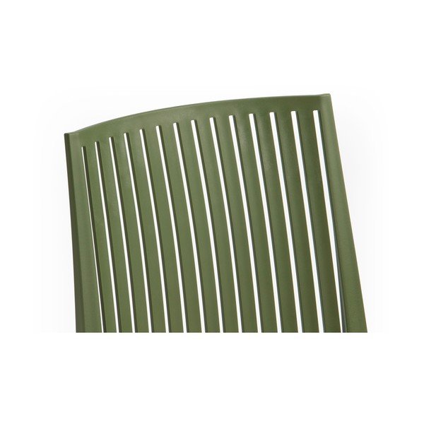 Scaun de grădină verde din plastic Bars - Rojaplast-image-1