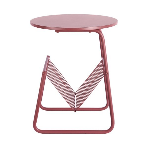 Măsuță auxiliară rotundă din metal ø 40 cm Riqueza Revista – Leitmotiv-image-3