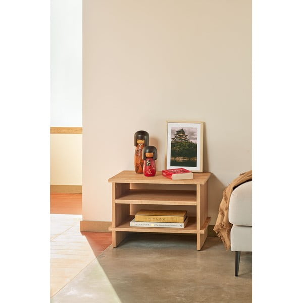 Noptieră în culoare naturală cu aspect de lemn de stejar Inari – Teulat-image-1