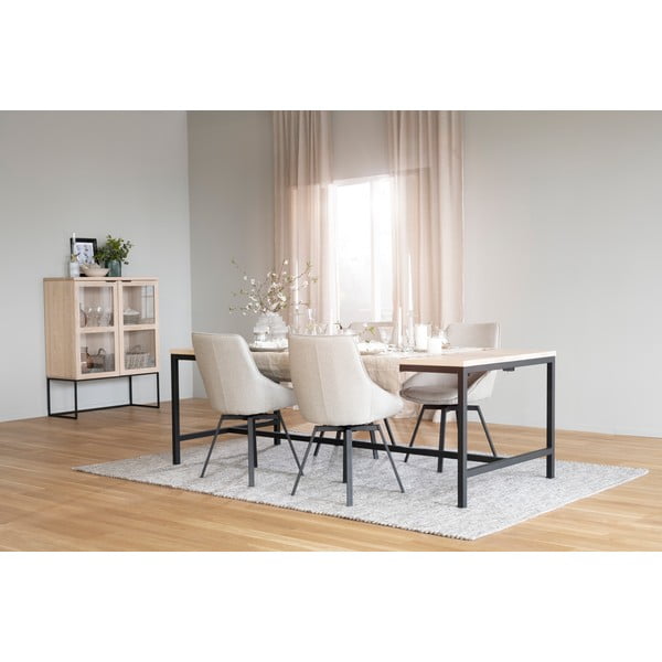 Scaun rotativ de birou bej Alison - Rowico-image-1