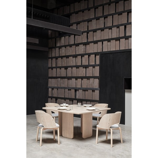 Masă dining cu aspect de lemn de frasin Teulat Arq, 137 x 137 cm-image-2