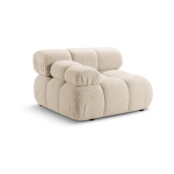Modul pentru canapea modulară bej cu tapițerie din țesătură bouclé (cu colț pe partea stângă ) Bellis – Micadoni Home-image-4