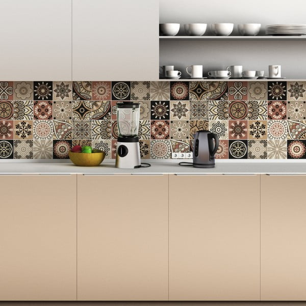 Set 24 autocolante de perete Ambiance Wall Tiles Piura, 10 x 10 cm-image-1